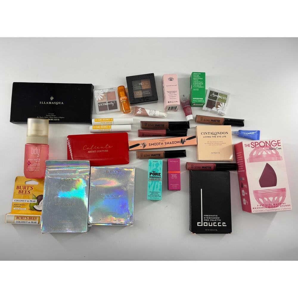 Huge LOT of Make Up Face Products Lip Eye Colors Facial All New